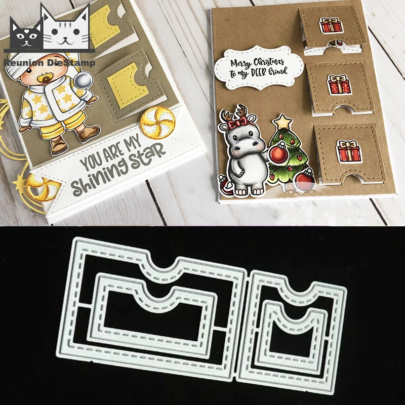 Stencils Knife Cutting-Dies Crafts Scrapbooking-Paper Photo-Album Metal Blade Reunion