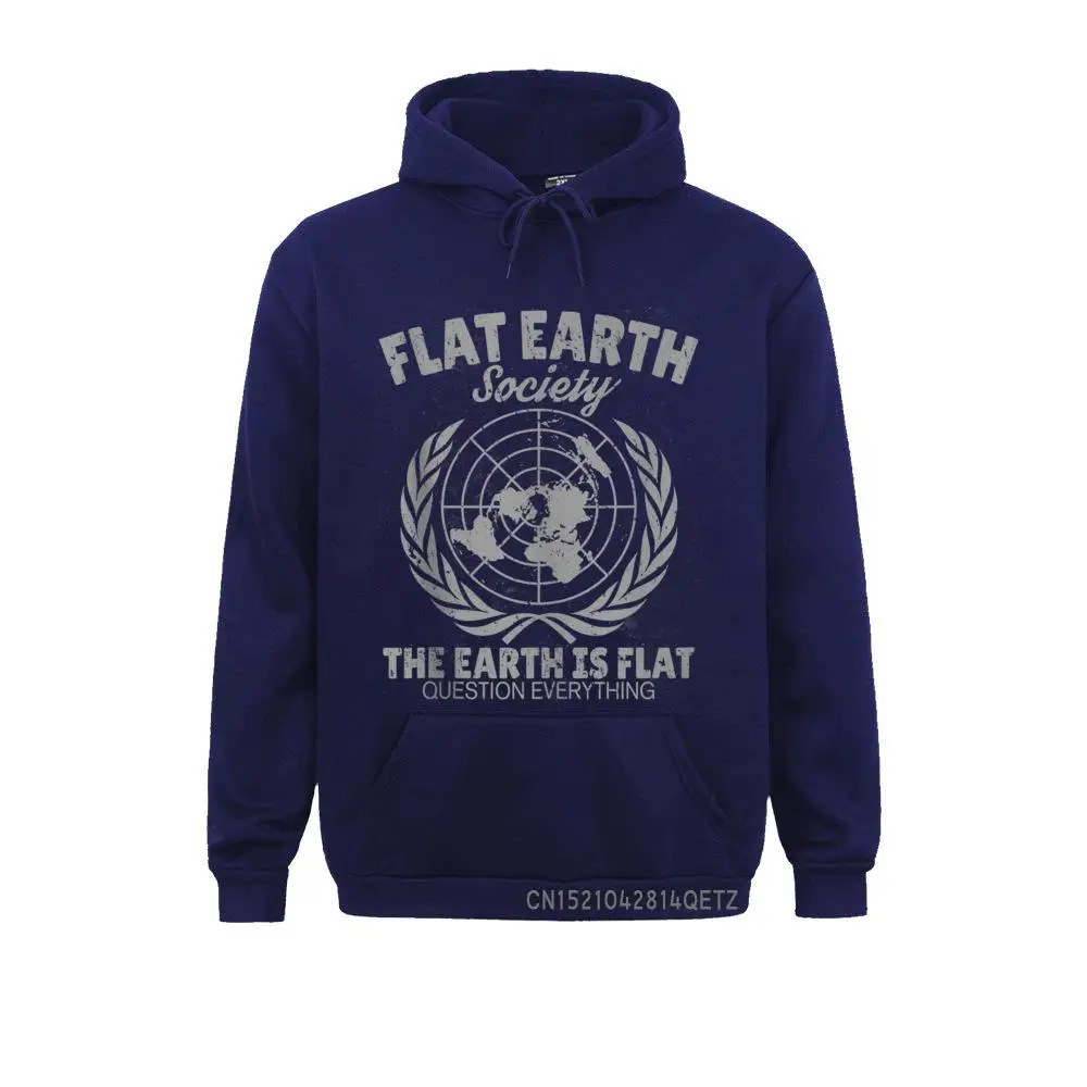 Casual Flat Earth Society Tank Top__B9127 Men Sweatshirts Funny VALENTINE DAY Long Sleeve Hoodies Design Clothes Flat Earth Society Tank Top__B9127navy