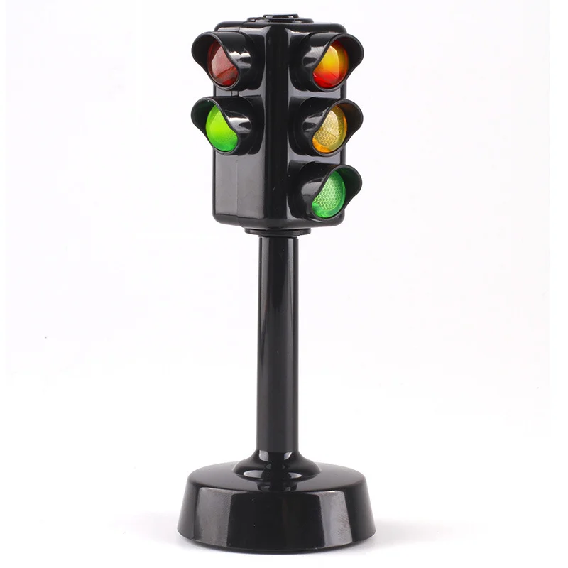 Мини-светильник для дорожного движения, цветная лампа, светофор для детей, игрушки, звук и светильник, головоломка, раннее образование, моделирование, детские игрушки - Цвет: traffic light