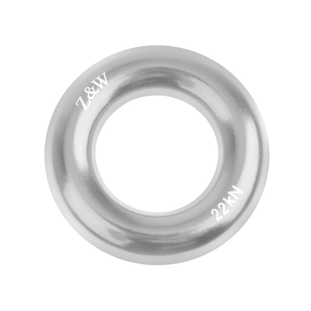 CLIMBING Rappel Ring Aluminum 22KN For Rope Retriver Friction Saver Hammock Rock Camping Climbing Accessories