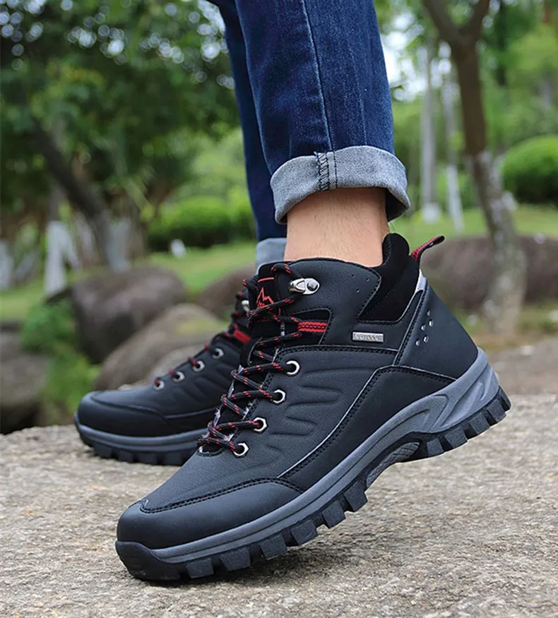 homens quentes botas de neve dos homens