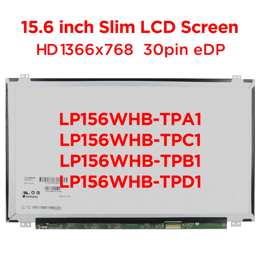 Тонкий экран для ноутбука LG LP156WHB TPC1 TPA1 TPB1 TPD1 LP156WH3 TPS1 LP156WHU-TPG1 HD1366x768 ЖК-дисплей