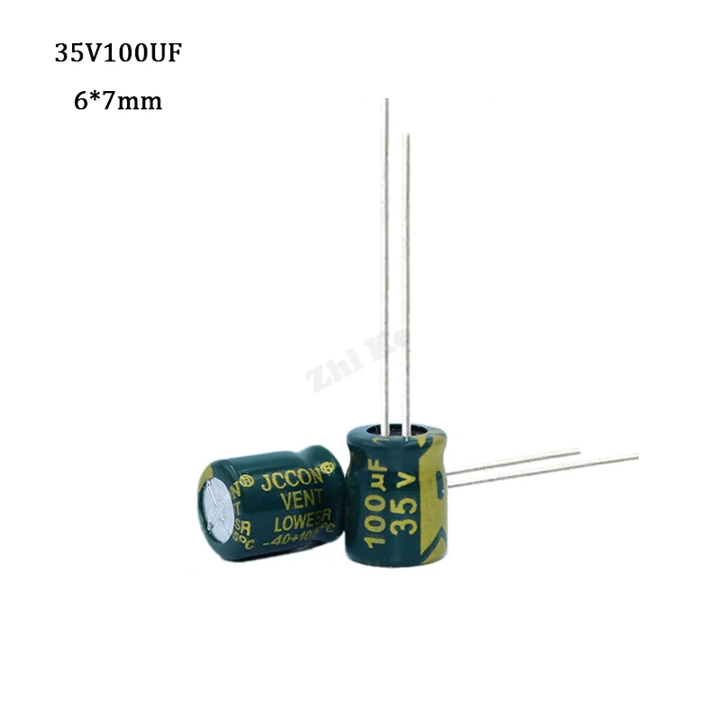 

Алюминиевый электролитический конденсатор ic 100 standard, 50 шт./лот, 35 в, 20% мкФ, 6*7 мм, 6 мм x 7 мм