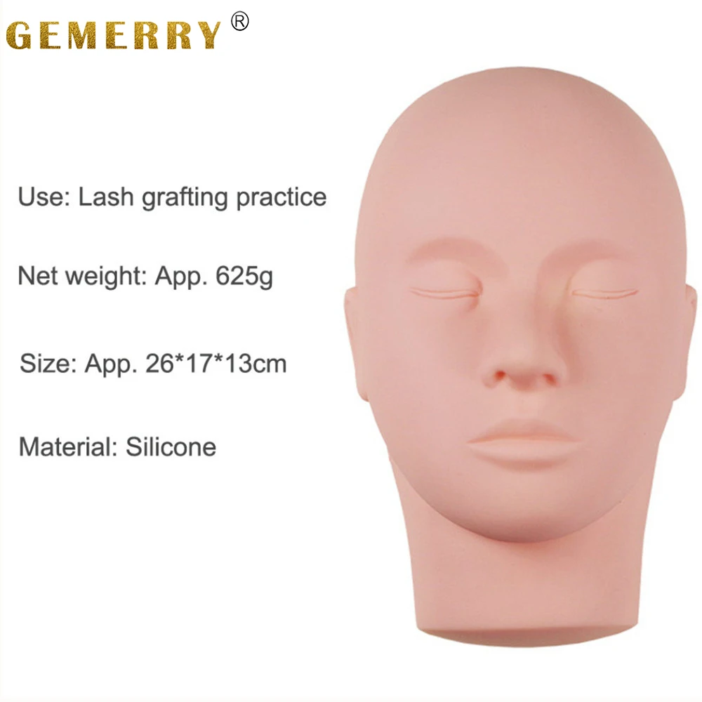 Манекен Профессиональный для наращивания ресниц мягкая тренировочная модель