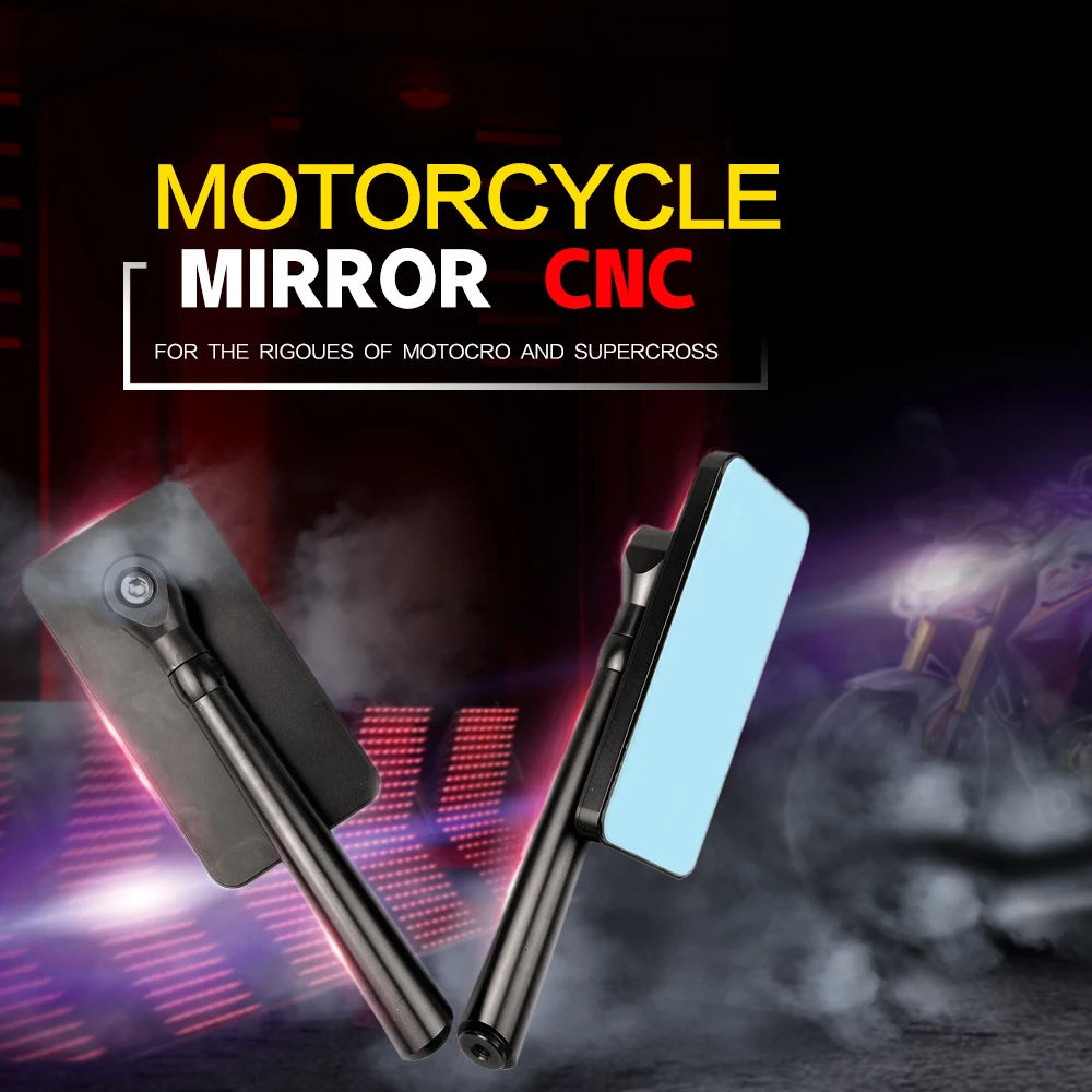 

Universal CNC Motorcycle Rearview side mirror FOR kawasaki z800 tmax sportster honda warlen ness xr250 virago goldwing wall KTM
