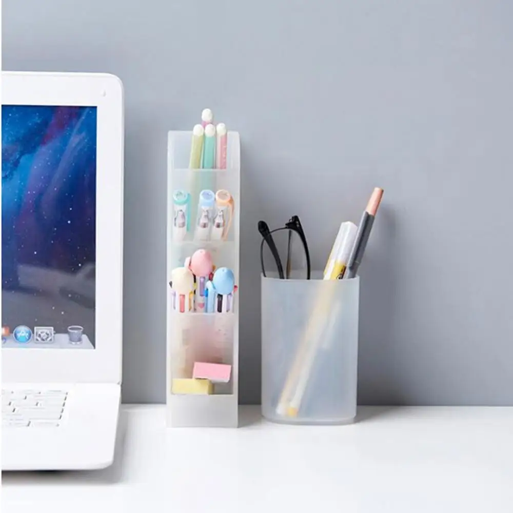 Настольный держатель для ручек с 4 Сетками многофункциональный офисный школьный