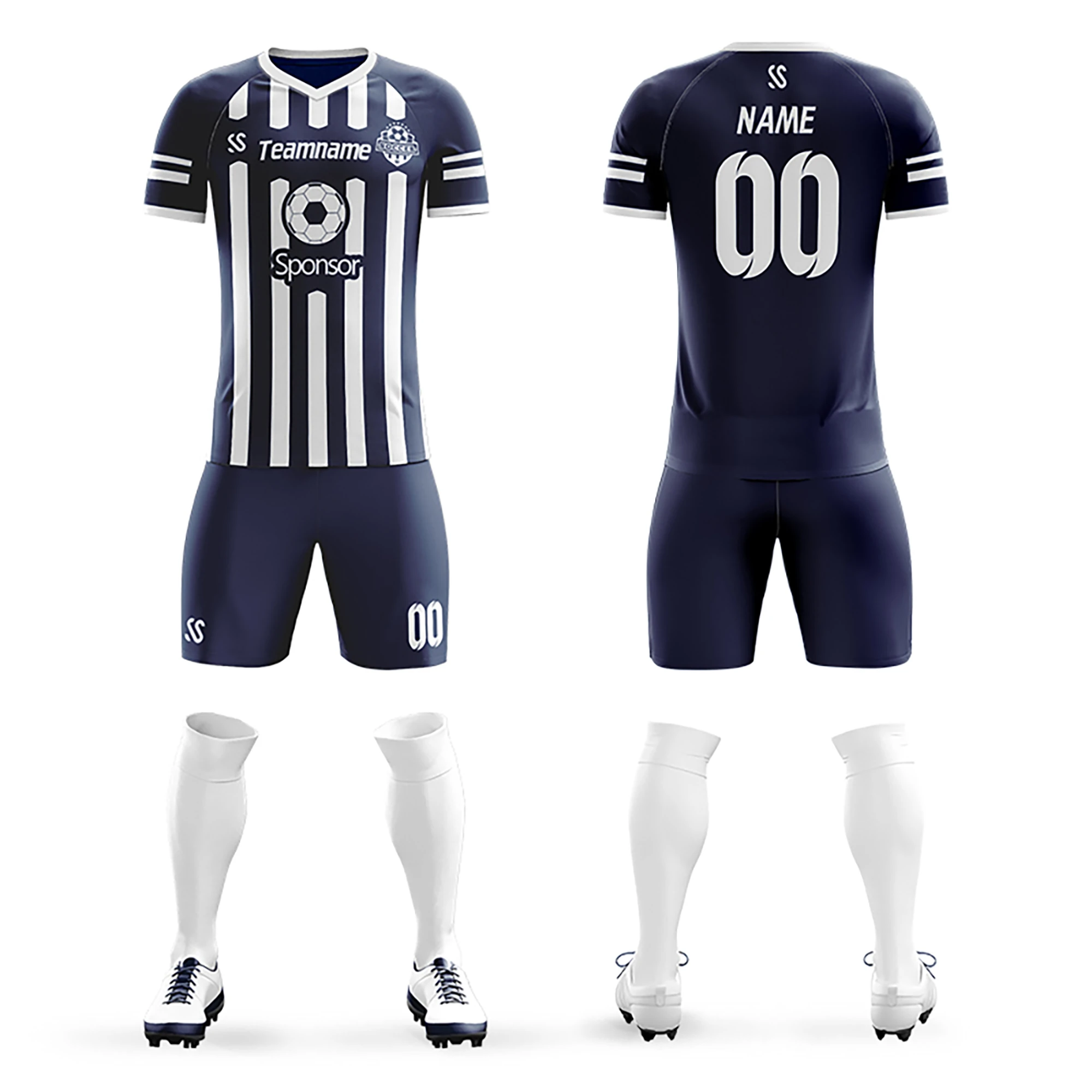 Conjunto ropa de fútbol para hombres y niños, camiseta personalizada con número de nombre uniforme escolar, sublimación completa, venta al por de fútbol| AliExpress