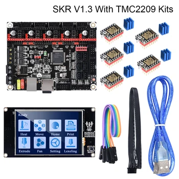 

BIGTREETECH SKR V1.3 Control Board Smoothieboard 32 Bit + TMC2209 V1.1 UART Diver vs tmc2208+TFT35 Touch Screen 3D Printer Parts