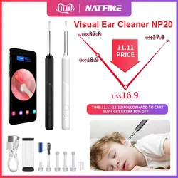 Smart Ear Cleaner Wax Removal Tool Digital 400W Precision Camera IP67 Waterproof Endoscope Otoscope Earpick Clean Sticks