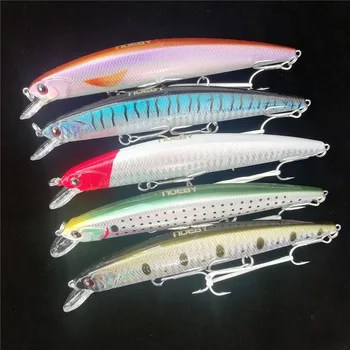 

NOEBY 5pcs 13cm 20g minnow fishing lure hard bait floating goods for bass fishing pike lure fishing wobblers