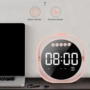 

Wireless Bluetooth Speaker Mirror Display FM Radio Table Alarm Clock TF Card Mini Bluetooth Speaker for Mobile Phone Computer