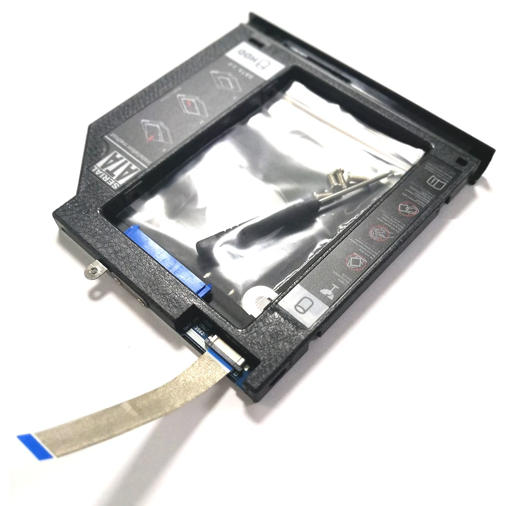 New Second SSD HDD Bracket Caddy for 3467 3468 3478 3562 3567 3568 3576 3578 2nd second Hard Drive Caddy Cover with Screws 9.5MM