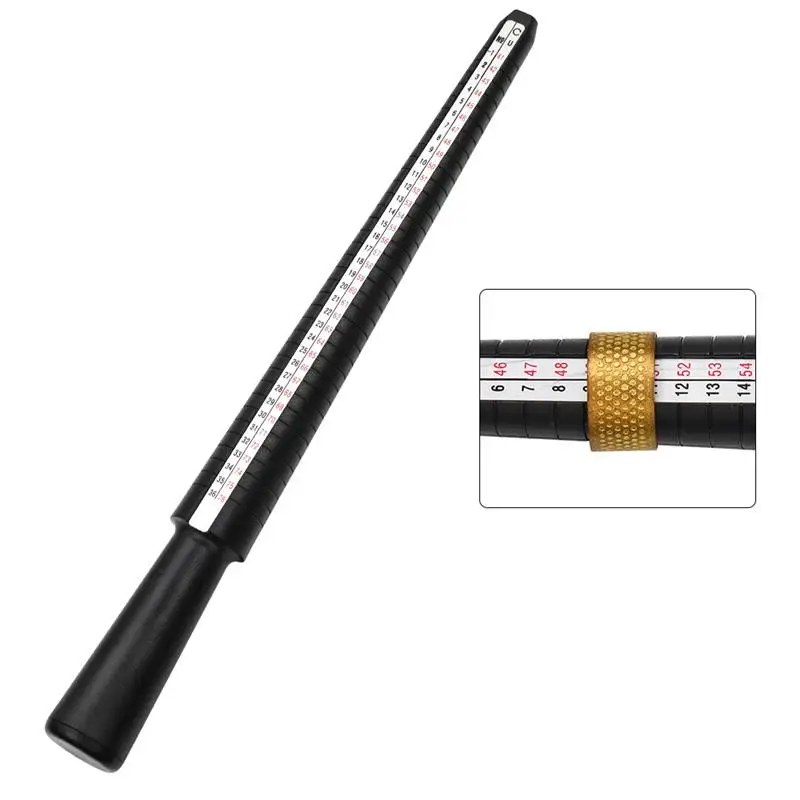 Professional Ring Mandrel Stick Finger Gauge Ring  UK/US Size Measurements Tools For DIY Jewelry Measuring Tools Set