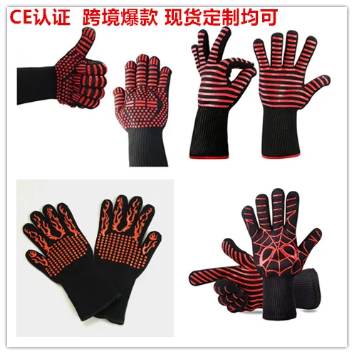 

Hot Selling BBQ Barbecue Microwave Oven Heat Resistant High-temperature Resistant Silica Gel Aramide Fibre Customizable Logo Glo