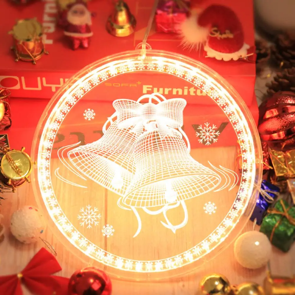 3D Christmas Tree LED Pendant Lights Hanging Night Lamp Window Indoor