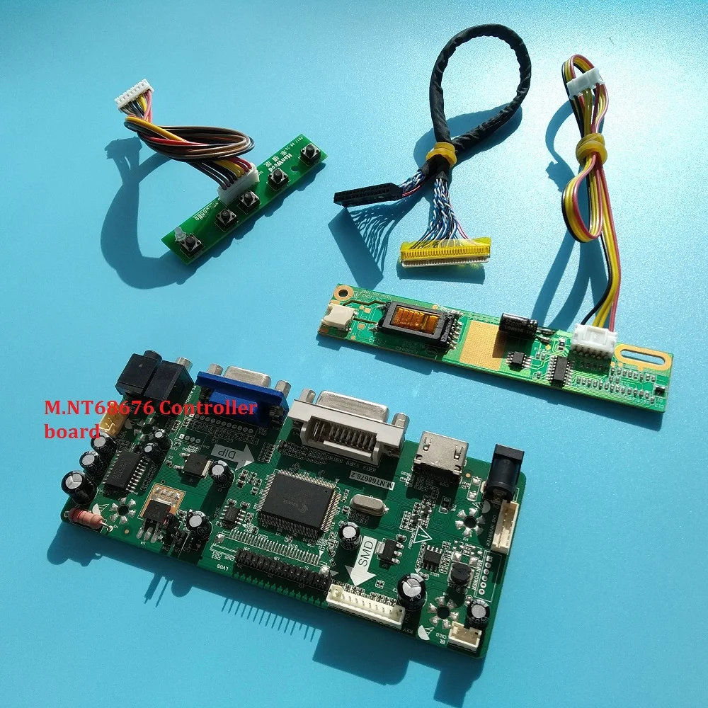 Комплект для LP154WU1-TLA1 15," 1920X1200 плата контроллера сигнала VGA 30pin драйвер экрана 1 лампа LVDS панель дисплея DVI HDMI