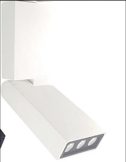 6W White Body 6 Вт 12 Вт Регулируемый магнитный светодиодный светильник s Точечный светильник вращающийся Трековый светильник Потолочные лампы для хранения одежды Внутреннее освещение - Испускаемый цвет: 6W White Body