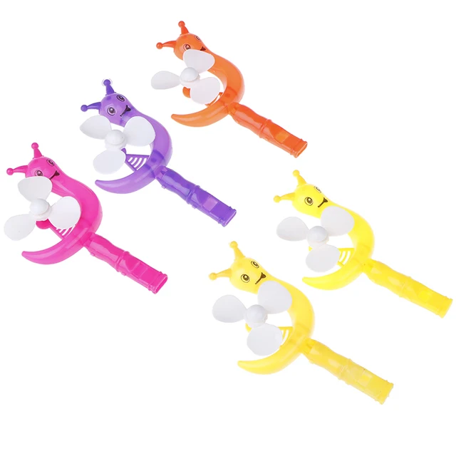 5Pcs Baby Kids Toy Windmill Lollipop Shape Small Windmill Whistle Developmental Outdoor Handle Toy Pinwheel Wind Spinner 4