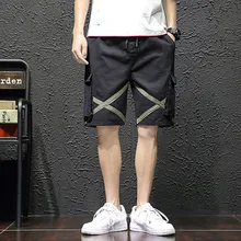 Мужские тактические шорты темно-синие мужские шорты Карго брендовые новые армейские военные тактические шорты мужские хлопковые свободные рабочие повседневные шорты