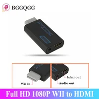 Convertitore Full HD 1080P WII a HDMI convertitore da WII a HDMI Wii 2 HDMI Audio da 3.5mm per PC Monitor HDTV Display adattatore da Wii a HDMI