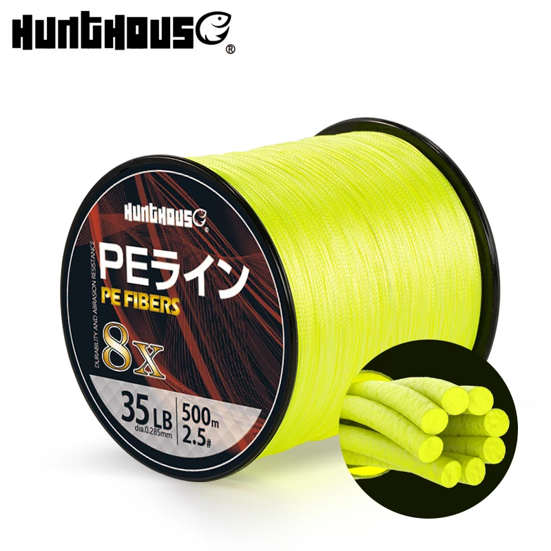 

Hunthouse PE Braided Fishing Line 8 Stands Super Strong linha Multifilamento fishing braid line 300m 500m 1000m Japan made