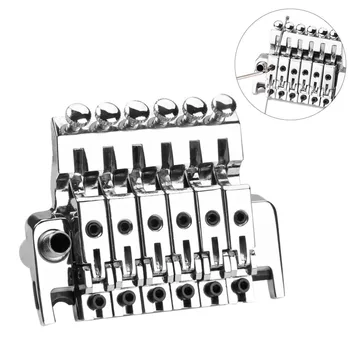 

Electric Guitar Tremolo Bridge Double Locking Assembly System Chrome