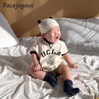 

2020 Summer New Baby Rompers Clothes Toddler Boys Girls Short Sleeve Cotton Romper Jumpsuit Newborn Baby Clothing