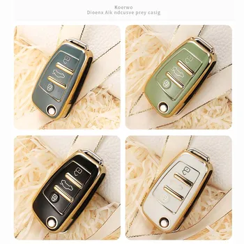 Custodia per chiave auto in TPU per Audi A3 A4 A5 A6L C6 8L 8P B6 B7 B8 C6 RS3 Q3 Q7 TT 8L 8V S3 portachiavi Shell Bag Protector Cover chiate/telecomando per - Custodia per chiave auto in TPU per Audi A3 A4 A5 A6L C6 8L 8P