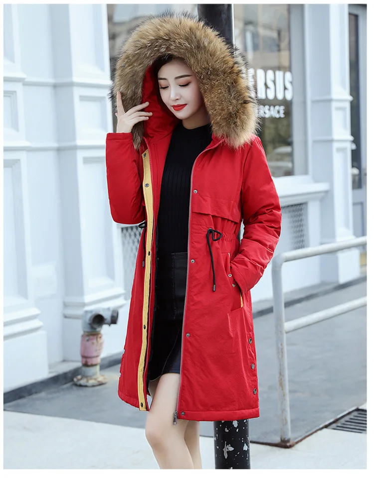 China Gedi Love Winter Coat Women's New Style Fashion Middle-aged WOMEN'S Dress Thick Warm down Jacket Winter Mid-length