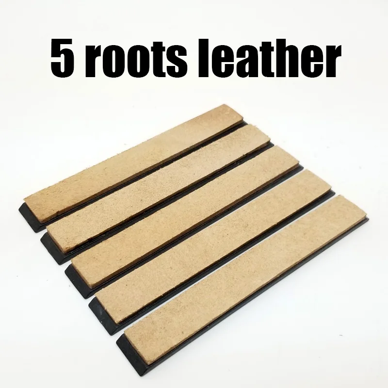 Кожа Honing Strop соединение шлифовальный нож паста - Цвет: 5 pcs leathers