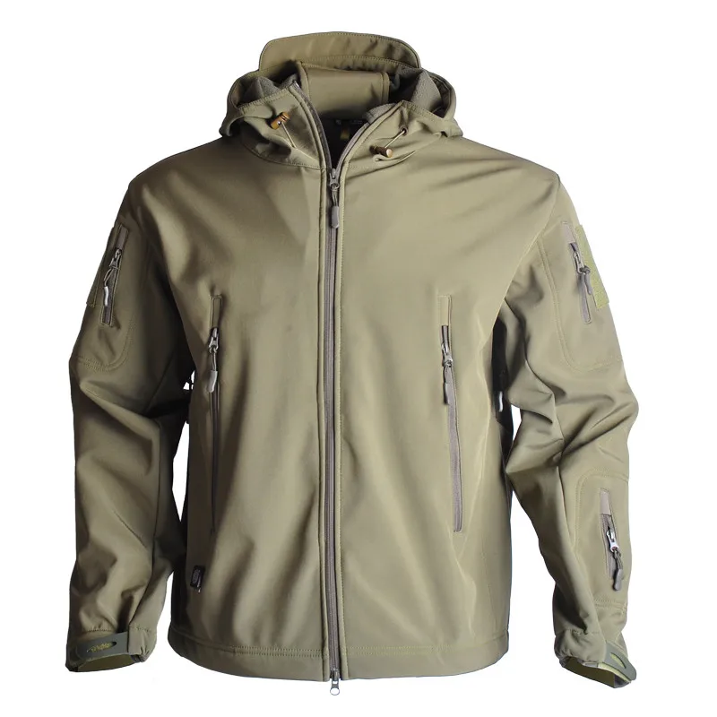 Outdoor Waterproof SoftShell Jacket Men Hunting Windbreaker Hiking Coat Camping Fishing Tactical Military Clothes | Мужская одежда