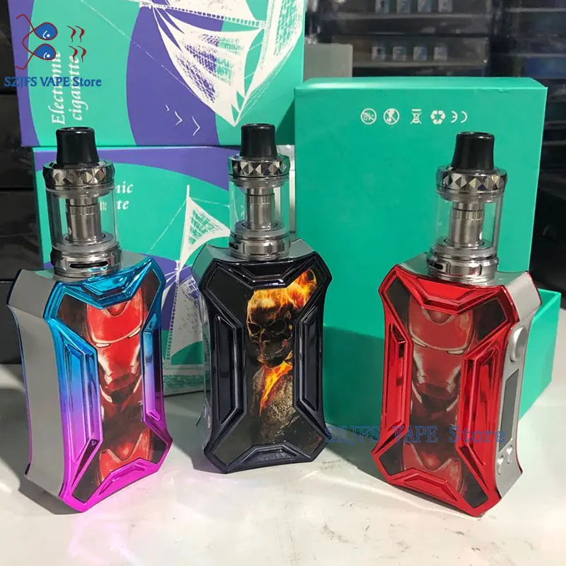 sxk 150w liquid electronic cigarette led vaporizer 2ml 2200mah 150w e cigarettes vape pen box mod kit hookah vaper vs kylin drop
