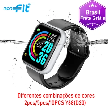 

Original Wholesale Morefit Y68 Smart Watches D20 Fitness Tracker Sport Waterproof Heart Rate Monitor Men Smartwatch Dropshipping