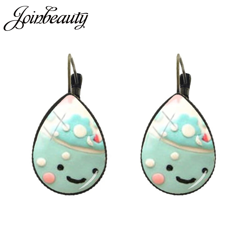 FD125 JOINBEAUTY шоколадный крем серьги с тортом аксессуары капли воды уха клип серьги для сладких женщин подарок ручной работы ювелирные изделия FD113 - Окраска металла: FD125