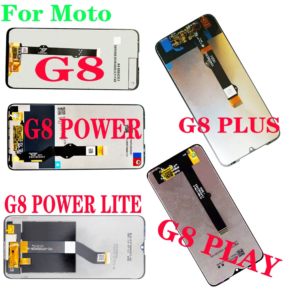 

Original For Motorola Moto G8 Play LCD g8 power Lite Display G8 plus XT2019 Touch Screen Sensor Panel Digiziter Assembly G8 Powe