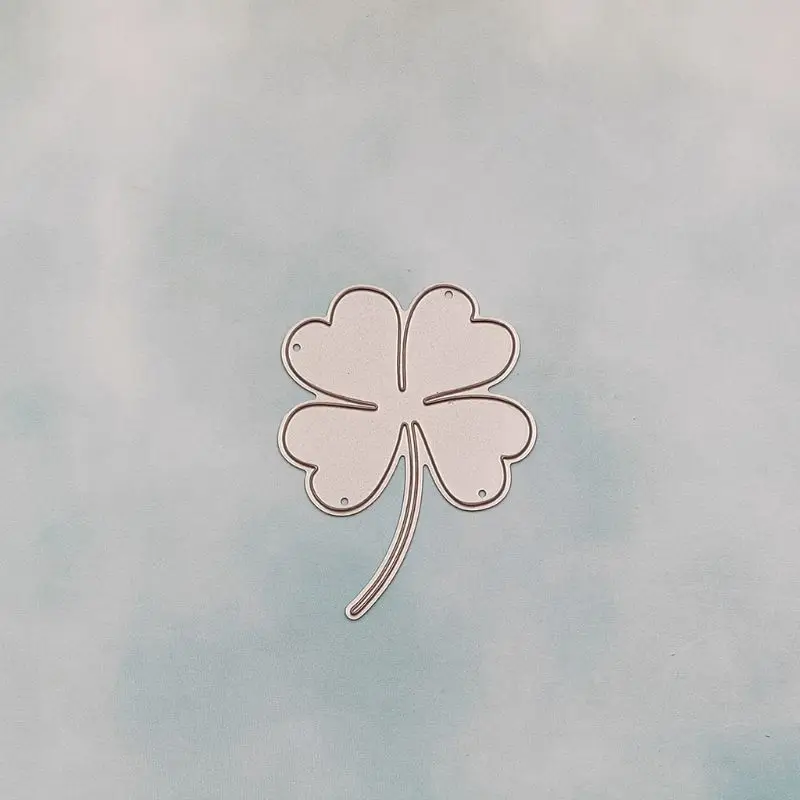 

Carbon Steel Lucky clover Cutting Die Embossing Stencil Template Mold DIY Paper Art Handcraft Scrapbook Bookmark Card Decor