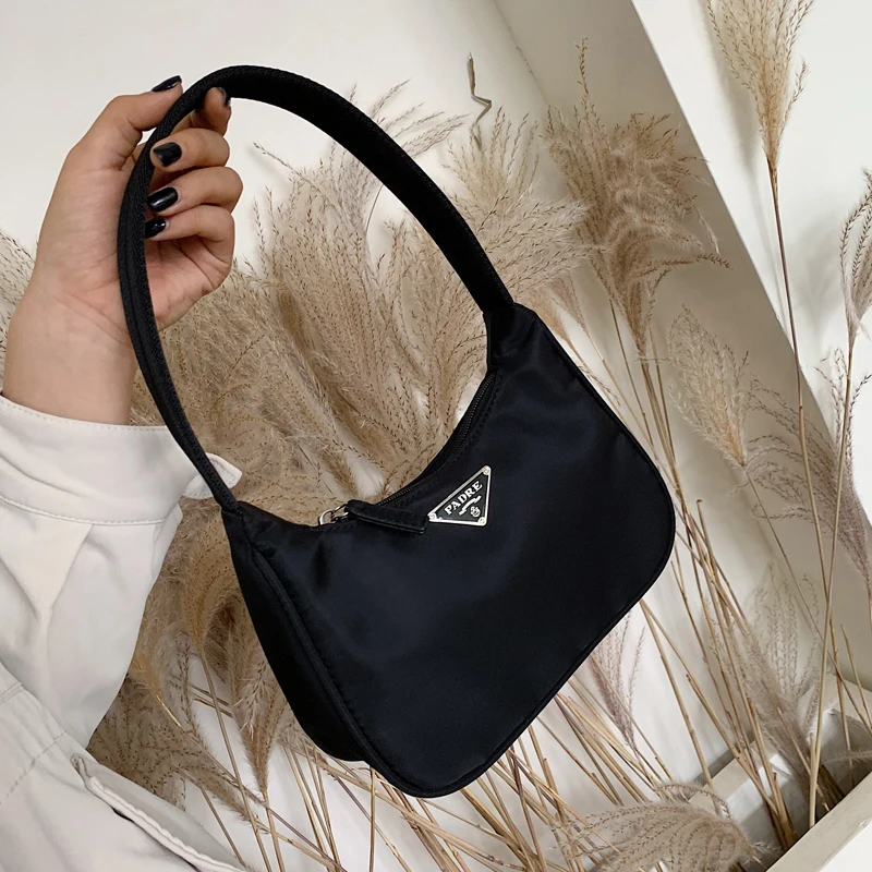 

Net red one shoulder small bag women 2020 fashionable new Korean version versatile Oxford textile handbag underarm bag
