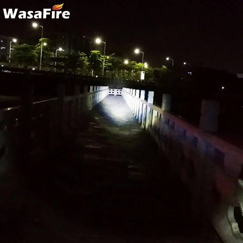 Wasafire 2 шт./лот Масштабируемые L2+ 2* COB работы вспышки светильник Перезаряжаемые 3-режимный Фонари белый/красный/синий светильник фонарь для кемпинга