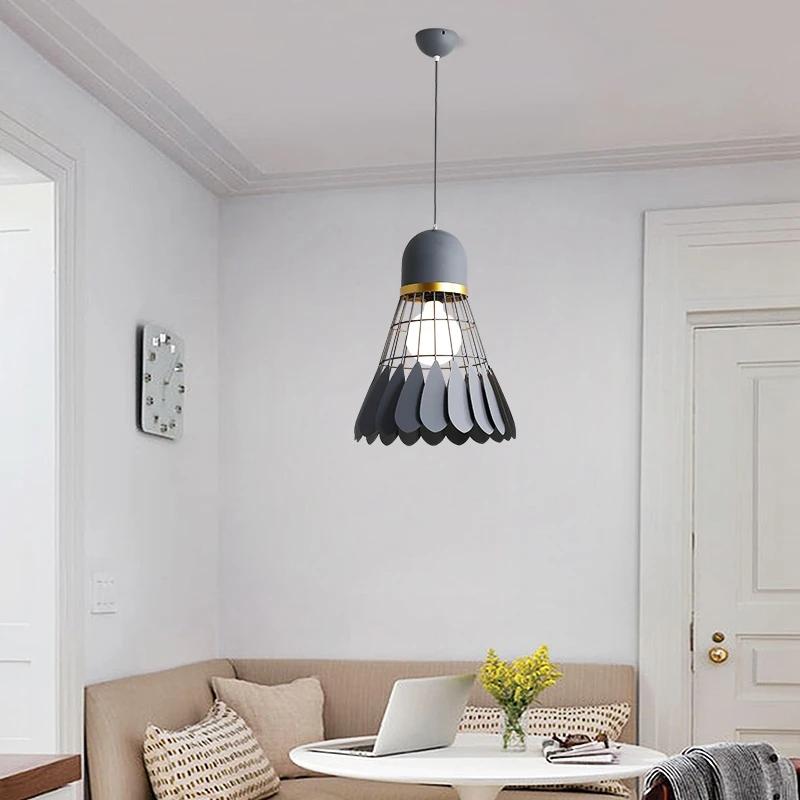 Бадминтон люстра простой современный скандинавский домашний декор ресторан лампа для ресторана творческая личность бар кабинет спальня