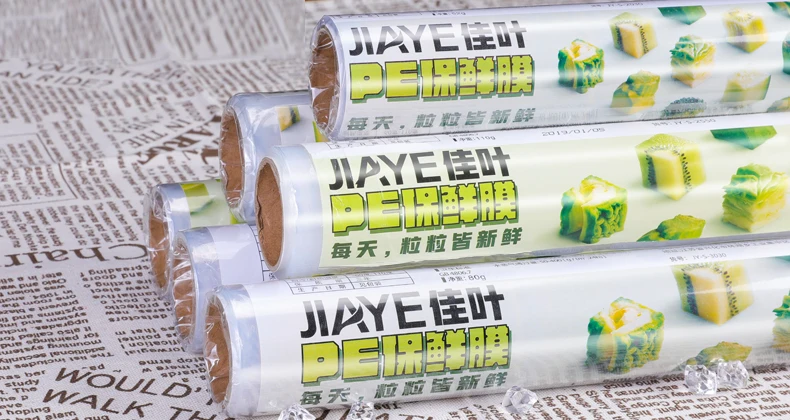 Бытовая одноразовая пластиковая пленка для кухни пищевая пленка для холодильника фрукты и овощи упаковочная пленка 1 рулон