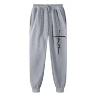 Men's Gyms Sweatpants Joggers Pants Fitness Sportswear Tracksuit Bottoms Loose Trousers Black Track Running Pant Streetwear - Image 5