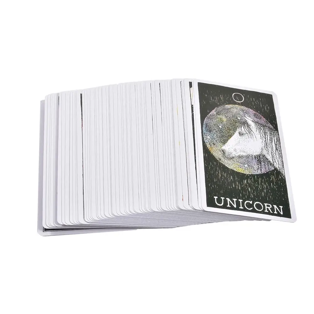 Новый 63 шт. Engels Tarot Dek Voor De Wilde Onbekende Dier Geest Guidebook Kaarten настольная игра Kaart #