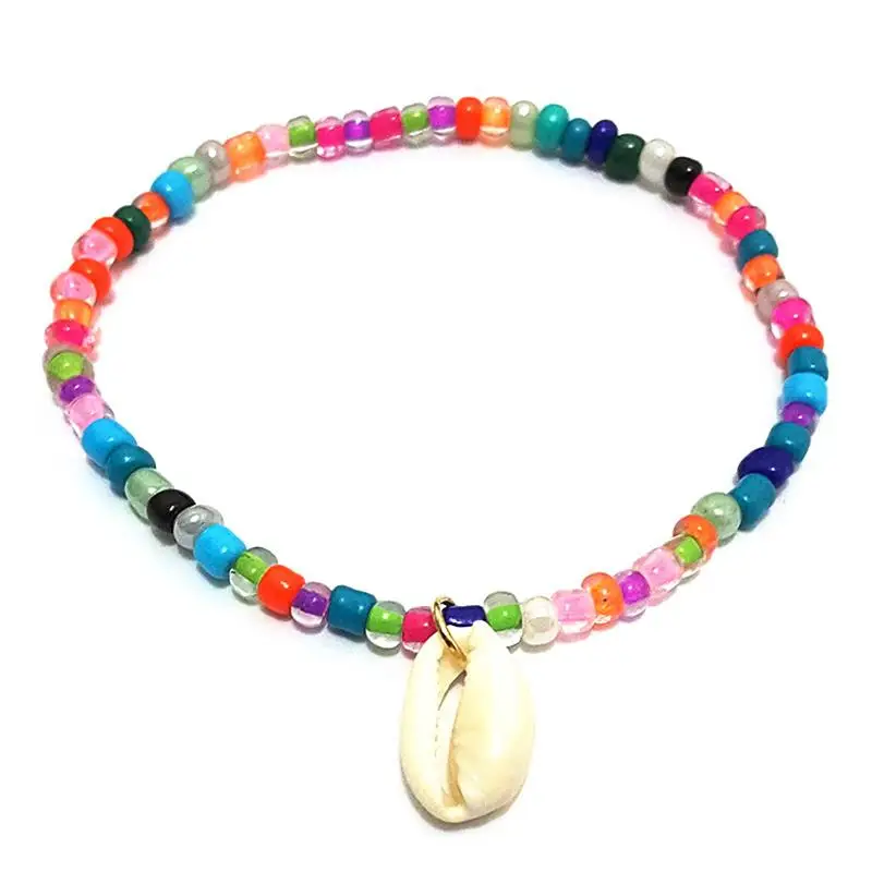 1pc Bohemian Style Women Anklet Fashion Creative Shell Decor Simple Beach Ankle Bracelet Beaded Anklet Jewelry Accessories 1pc Bohemian Style Women Anklet Fashion Creative Shell Decor Simple Beach Ankle Bracelet Beaded Anklet Jewelry Accessories