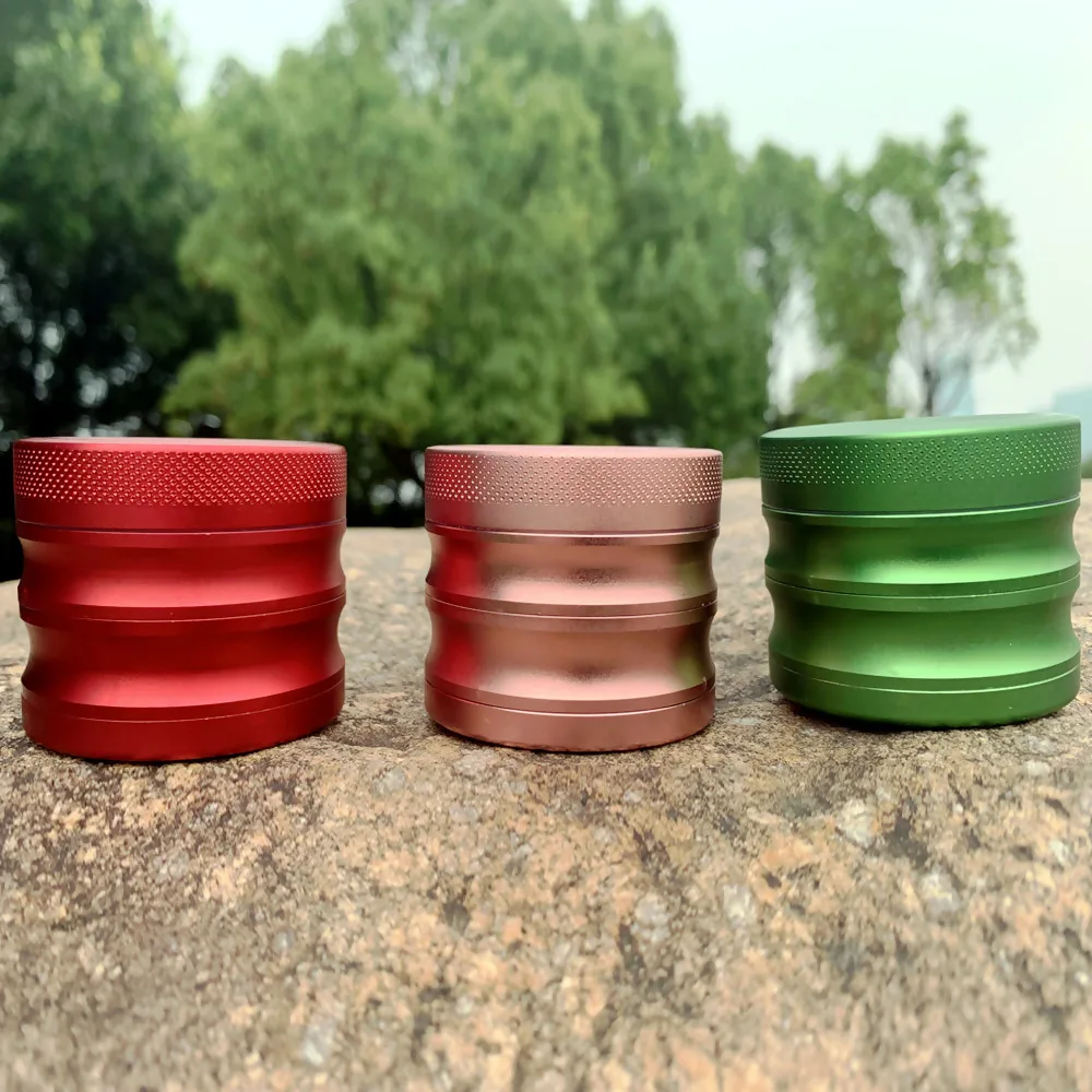 Dia.53MM 4 слоя измельчения Groove Алюминий измельчитель травы с Подарочная коробка