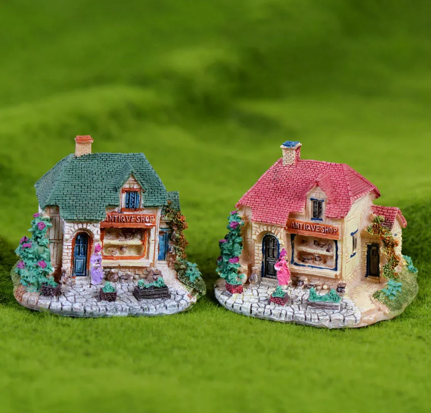 Большой Домик из смолы украшение для аквариума черепаха мох микро ландшафтное