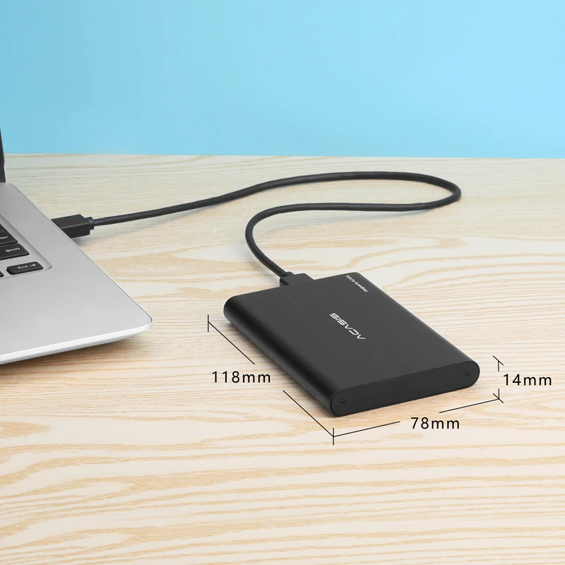 Acasis-hd Externo Portátil 2.5 Disco Rígido 1t 500gb 2t Usb 320 Dispositivos de Armazenamento Hdd Móvel Laptop Desktop Discos rígidos externos - Imagem 5