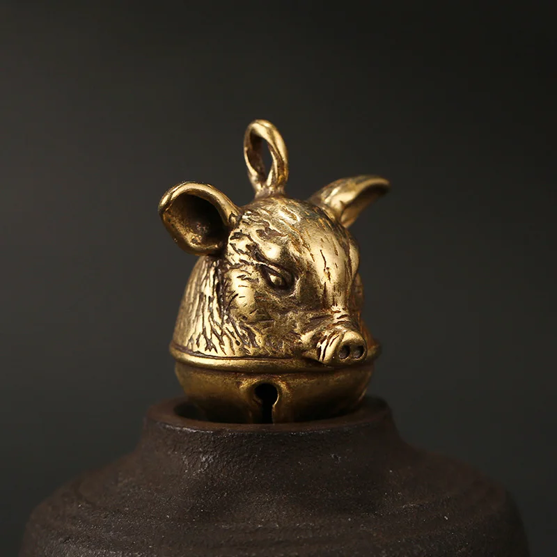boar head bel keychain pendant (3)