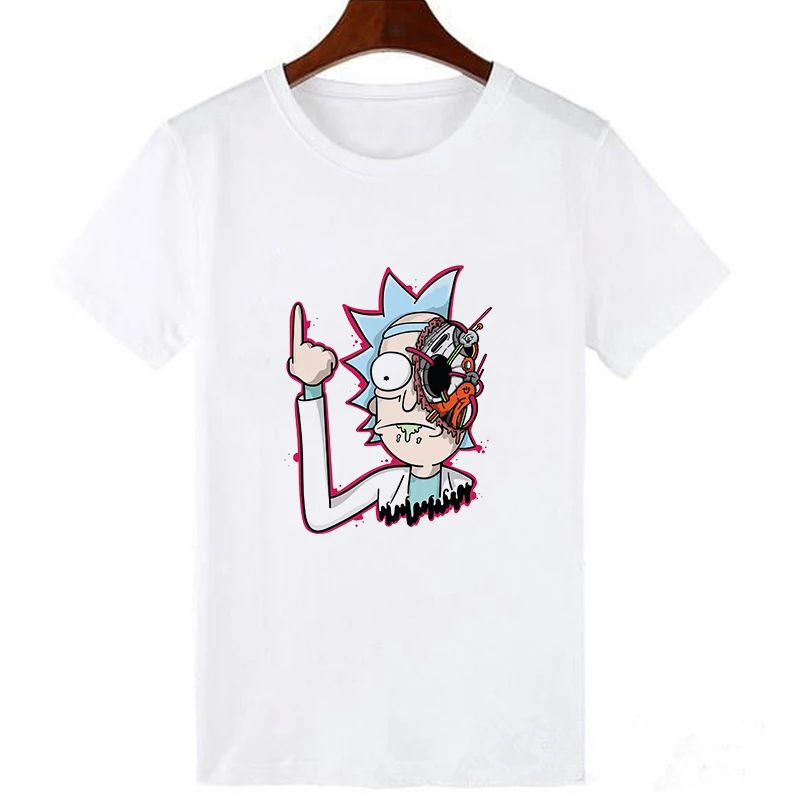 19bk723-white Showtly Rick and Morty футболка для мужчин/женщин футболки Новинка забавная одежда футболки мужские белые футболки pickle rick мужские топы - Цвет: 19bk723-white