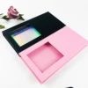 Wholesale 3 Pair Eyelashes Packaging Boxes Customize Logo Fake 3d Mink Lashes Package Empty Rectangle Fluffy Mink Lashes case 5