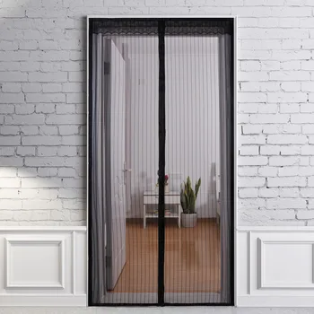 

210x100cm Magnetic Attractable Anti Fly Mosquito Insect Curtain Soft Frame Screen Window Mesh Net Automatic Closing Door Screen